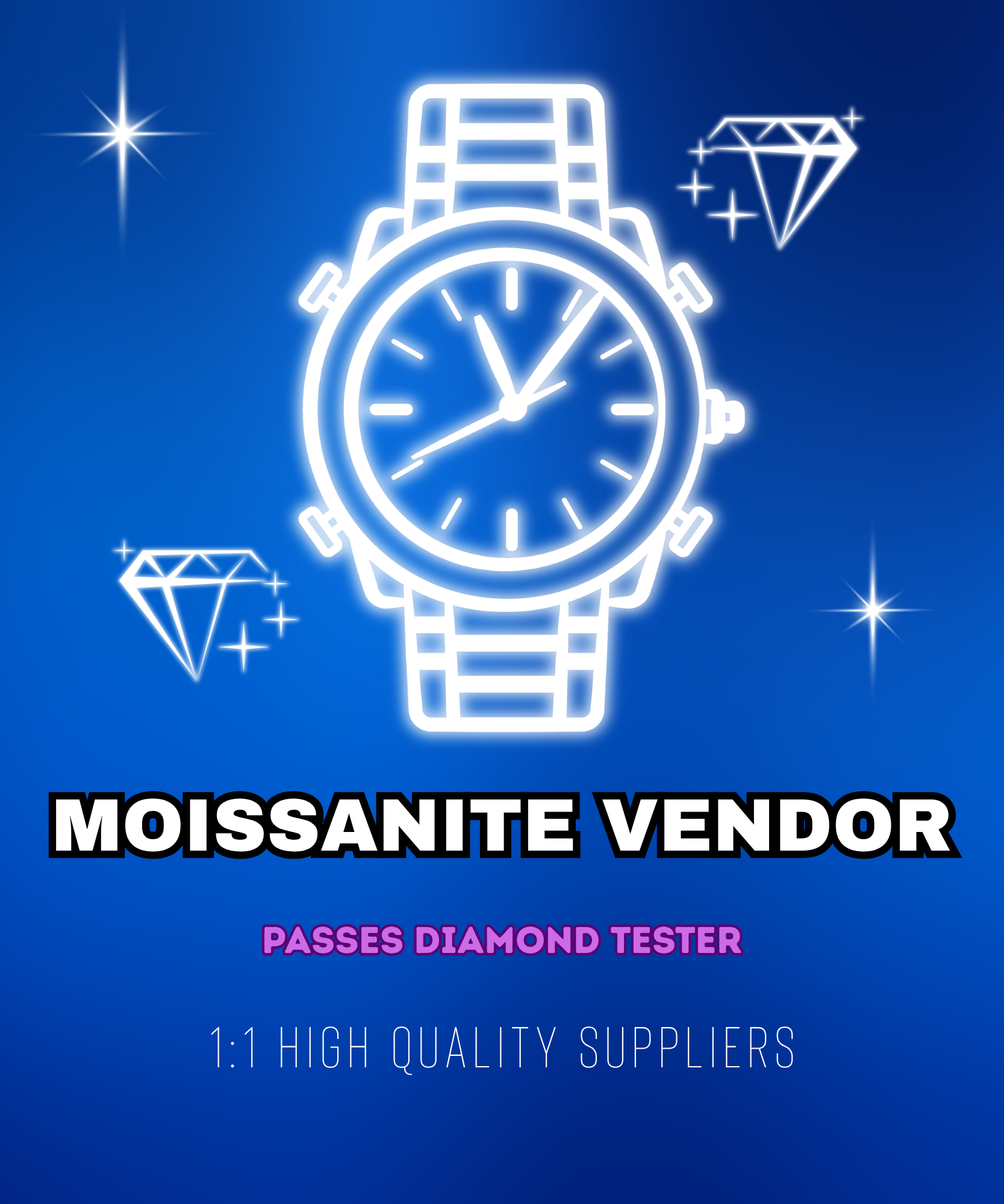 MOISSANITE WATCH VENDOR®